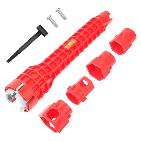 Aulpq Faucet and Sink Installer Tool（14 in 1） Multifunction sink wrench ...