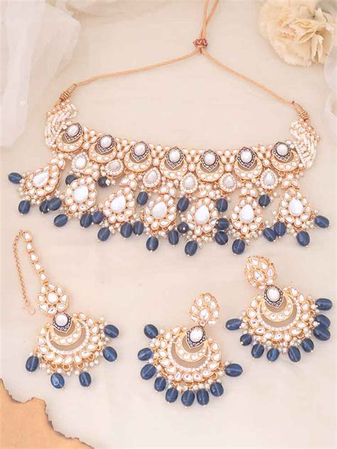 Navy Panjurli Jewellery Set – Bling Bag