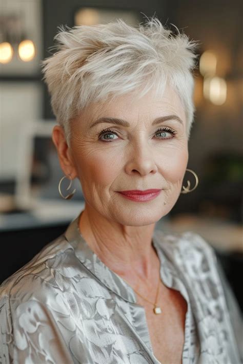 27 Short Spiky Haircuts for Women Over 60 with Sass