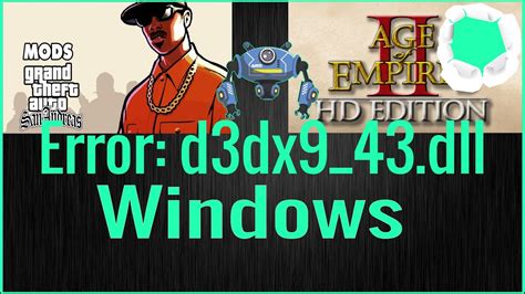 How to Fix it D3DX9_43.dll - YouTube