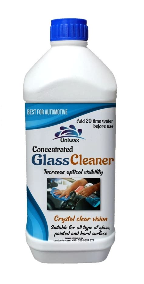 Uniwax Professional Glass Cleaner - High-Performance Shine for Home & Car