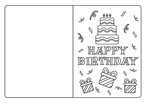 Printable Birthday Cards To Color Pdf Printable Templates Free