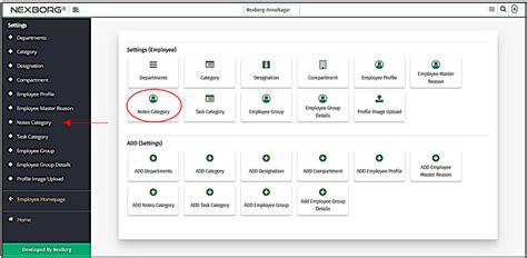 Employee Notes Category