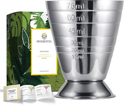 Amazon.com: Homestia Stainless Steel Measuring Cup, 2.5 oz, 75 ml, 5 ...