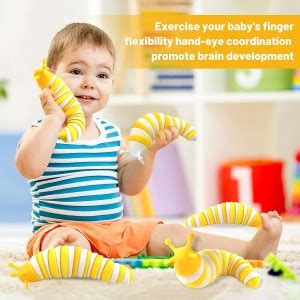 Timtom Cute Slug Fidget Sensory Toy With Flexible Strachable Joints ...