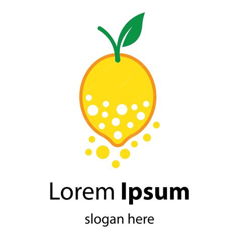 レモンロゴ画像イラスト | Premiumベクトル素材