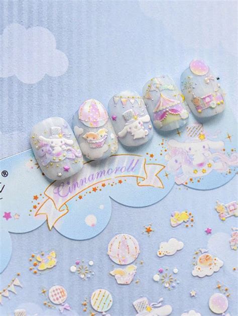Sanrio Tomoni & Sanrio Collaboration Cartoon Nail Art Stickers, Cute ...