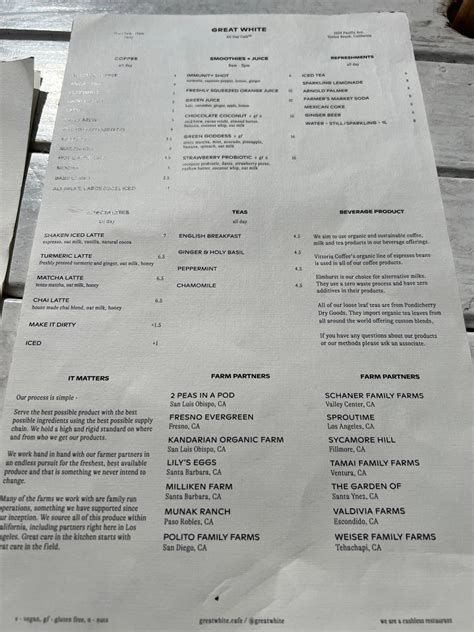 Great White, restaurant branché de Venice Beach - Bons Plans Voyage ...