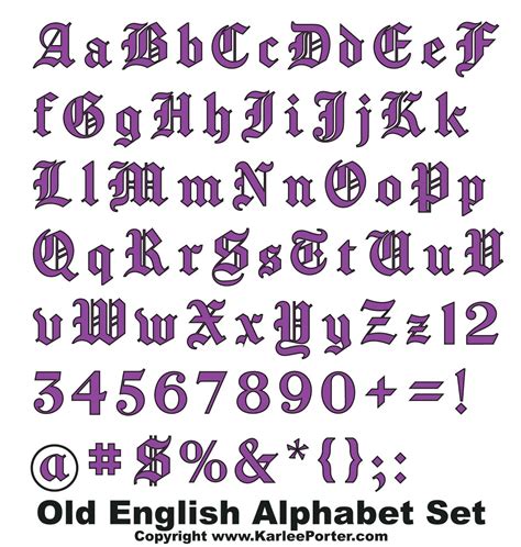 Printable Old English Alphabet Old English Alphabet, Old, 49% OFF