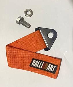 AUTO MT RALLIART CAR Truck Orange Tow Belt Strap Universal Front Rear ...