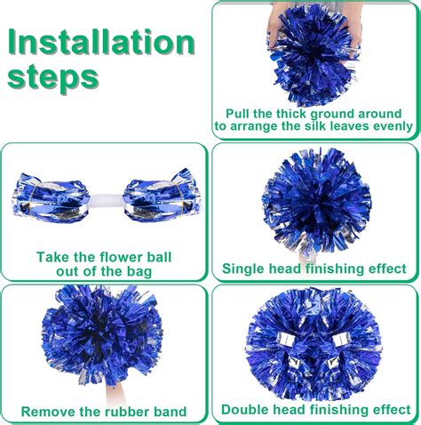 Buy AOPANDA Pom Poms Cheerleading, 2 Pack Cheer pom poms for Kids，for ...