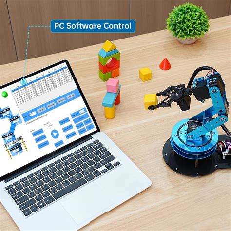 LewanSoul 6DOF Robotic Arm Kit with PC Software, APP India | Ubuy