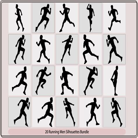Set running men silhouettes,Run.Running men,Geometric running man,Man ...