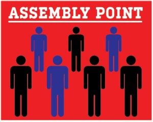 VVWV ASSEMBLY POINT SIGN STICKER Emergency Sign Price in India - Buy ...