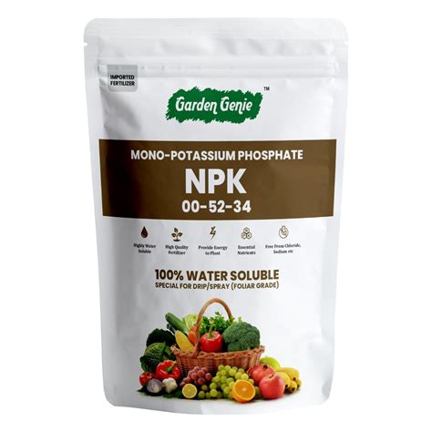 Garden Genie MKP (Mono Potassium Phosphate) NPK 00 52 34 Fertilizers ...