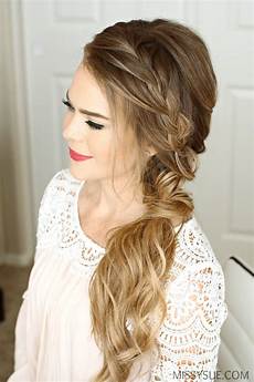 Prom Hair Updos To The Side by Braided Side Swept Prom Hairstyle Sue Prom Hair Updos To The Side