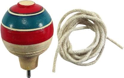 Skystar Traditional Wooden Spinning Top Lattoo with Crown Thread ...