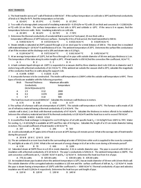 Heat Transfer Practice Problems 的图像结果