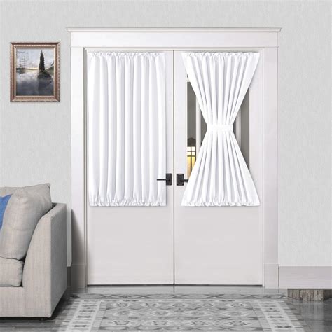 Amazon.com: DWCN French Door Curtains - Rod Pocket Thermal Blackout ...