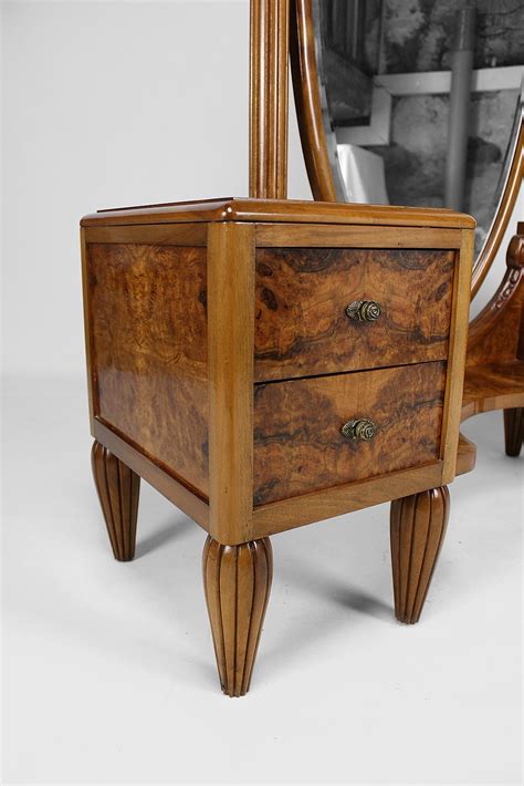 Art Deco Psyche Dressing Table and Pouf by Ateliers Gauthier-Poinsignon ...