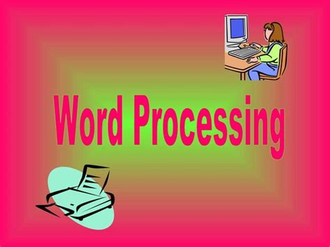 Image result for Word Processing Definition