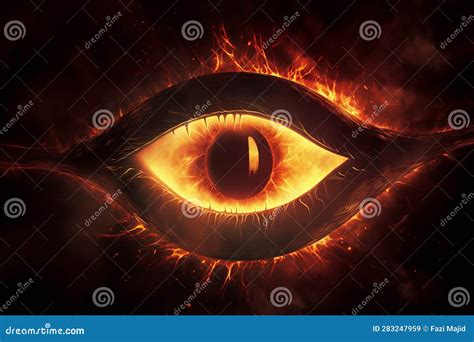 Concept Art Illustration of All Seeing Eye of Sauron from Lord of the ...