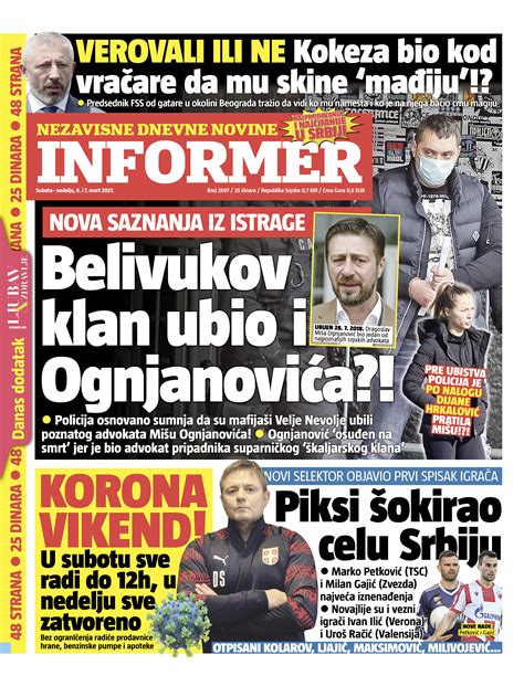 Informer - Štampano izdanje za dan 06.03.2021.