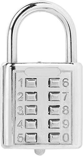 New Rarelock ZS74 Anti-Theft Button Combination Padlock Digit Push ...