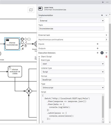 Image result for Service Task Listener Camunda Modeler