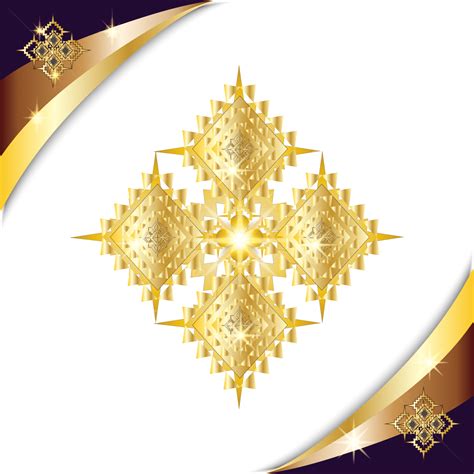 şeffaf Arka Plan üzerinde Dekorasyon Için Zarif Altın Tay Desenli Dalga Sınır Vektörü Siyah Ve ...