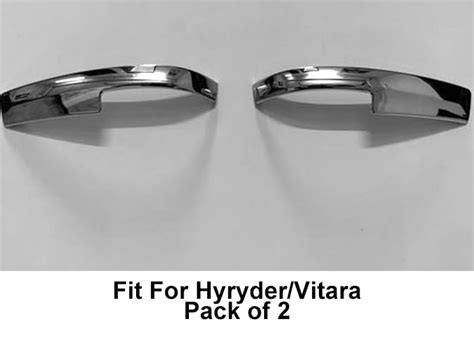 Chrome Side Mirror Cover for Hyryder 2023+ – Premium Garnish (2 Pc ...