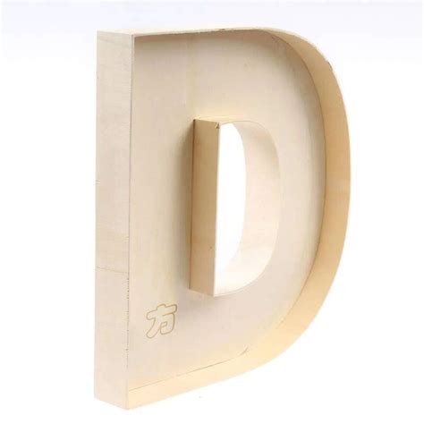 Buy N/C fillable Wooden Letter D Wood fillable Letter A-Z Wooden ...