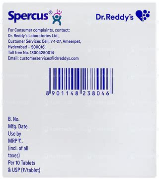 Spercus Tablet 10 - Uses, Side Effects, Dosage, Price | Truemeds