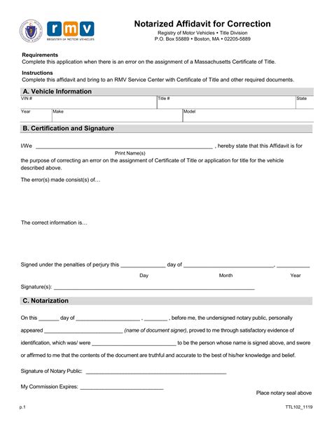 How To Fill Out A Notarized Affidavit For Correction at Ronald Wray blog