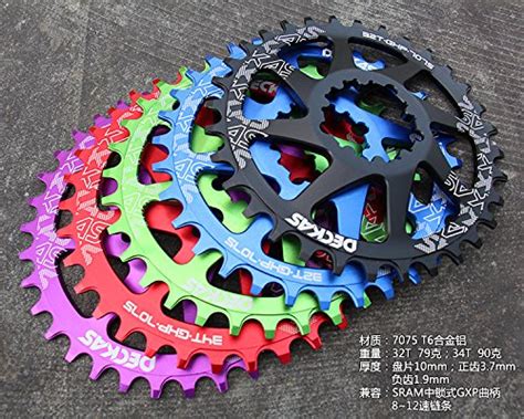 3nh Black 34T : bicycle crankset Al 7075 CNC 32T/34T bicycle chainring ...