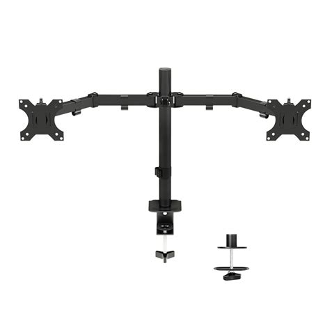Buy YHOME Dual Monitor Desk , Fully Adjustable Dual Monitor Arm Holds 2 ...