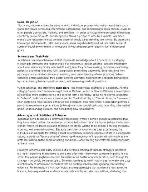 DOC-20250606-WA0048 - Social Cognition and Schemas: Key Concepts for ...