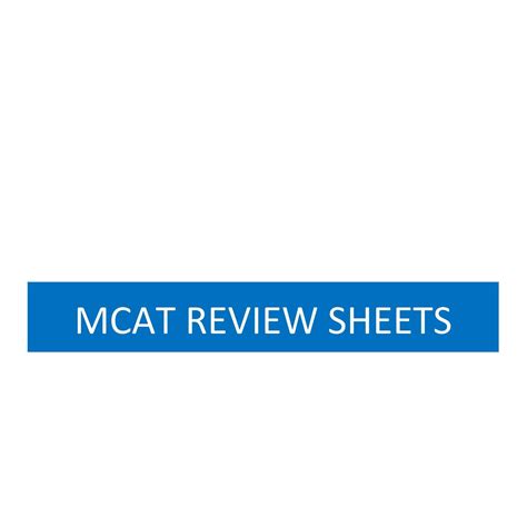 MCAT Review Sheets.pdf | DocDroid