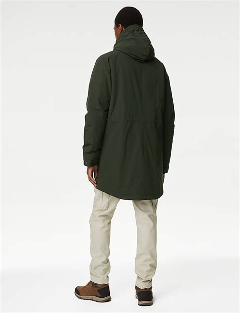 Buy Borg Lined Parka Jacket with Stormwear™ at Marks & Spencer