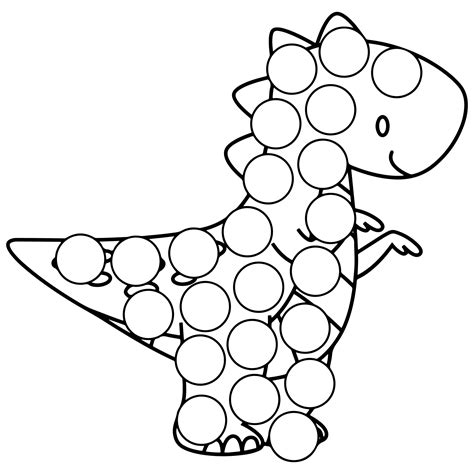 Cute Dinosaur Dot Marker Coloring And Activity Book for Toddlers ...