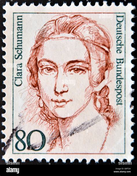 GERMANY - CIRCA 1986: A stamp printed in the Germany shows Clara ...