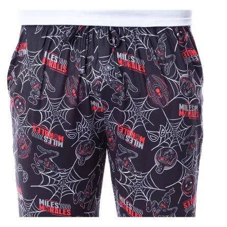 Buy Marvel Comics Miles Morales Spiderman Web Mens' Sleep Lounge Pajama ...