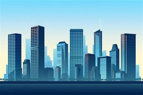 Urban buildings with cityscape scenery | Premium AI-generated image