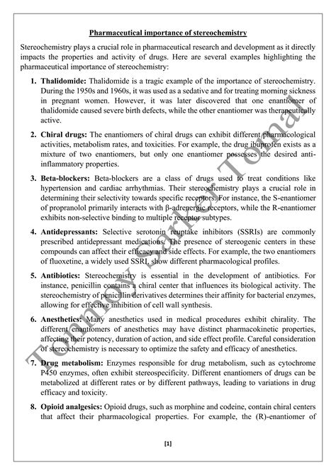Pharmaceutical importance of stereochemistry.pdf