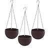 Go Hooked 7.1" Plastic Rattan Hanging Basket/Hanging Pots with Metal ...