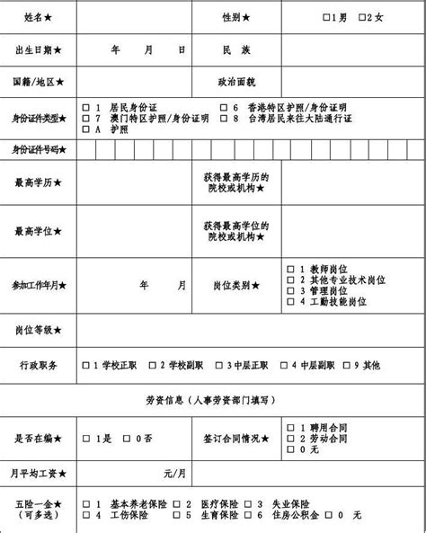 全国学前学籍系统幼儿信息采集表 (1)_文档之家