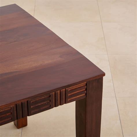 Buy (Refurbished) Keya Sheesham Wood 4-Seater Dining Table - Brown from ...