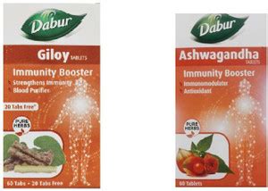 Dabur Giloy with ashwagandha tablet-Immunity Booster Price in India ...