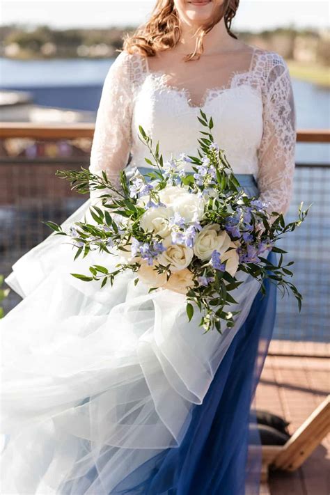 Light Blue Wedding Dress
