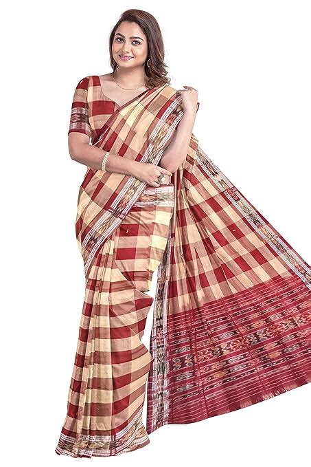 Buy ADI MOHINI NX Odisha Sambalpuri Handloom Ikkat Printed Women's ...